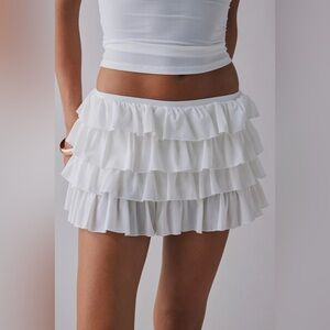 Urban Outfitters Out From Under Cammy Ruffle Trim Micro Skort. NWT!